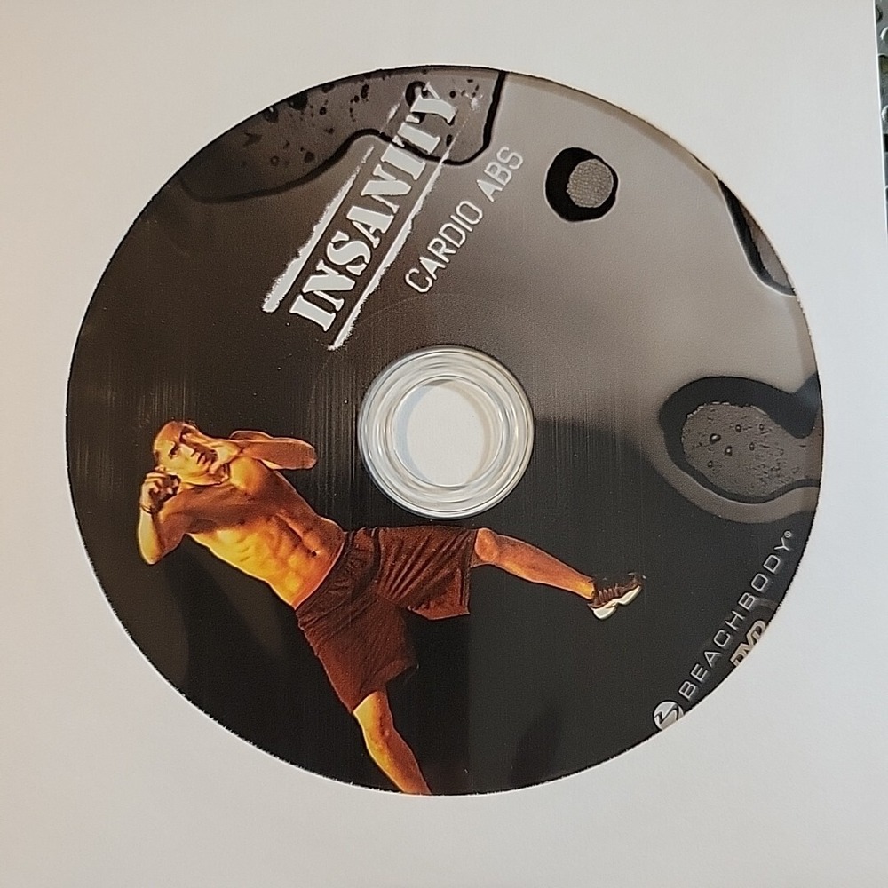Beachbody Insanity Cardio Abs Replacement DVD Shaun T Fitness Workout Disc